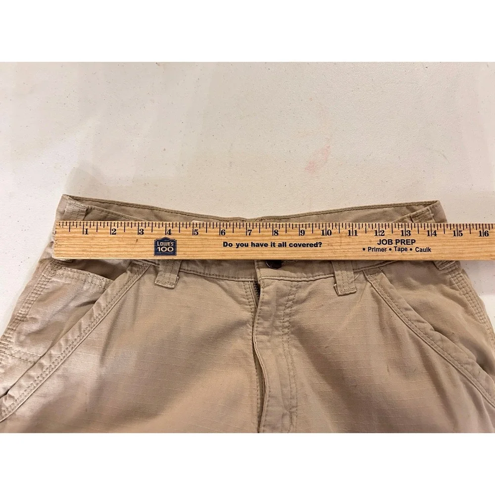Carhartt Relaxed Fit Cargo Pants Tan Mens Workwear 30x30 Distressed Streetwear